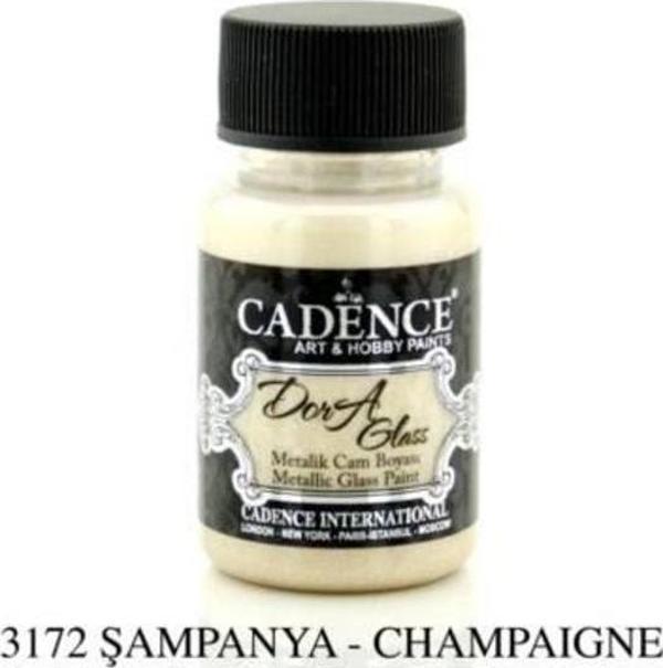 Cadence Dora Glass Metalik Cam Boyası 50 ml. 3172 ŞAMPANYA - Image 1