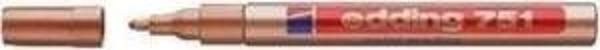 Edding 751 Çok Amaçlı Örtücü Boyama Dekorasyon Markörü 1-2 mm BAKIR YALDIZ - Image 1