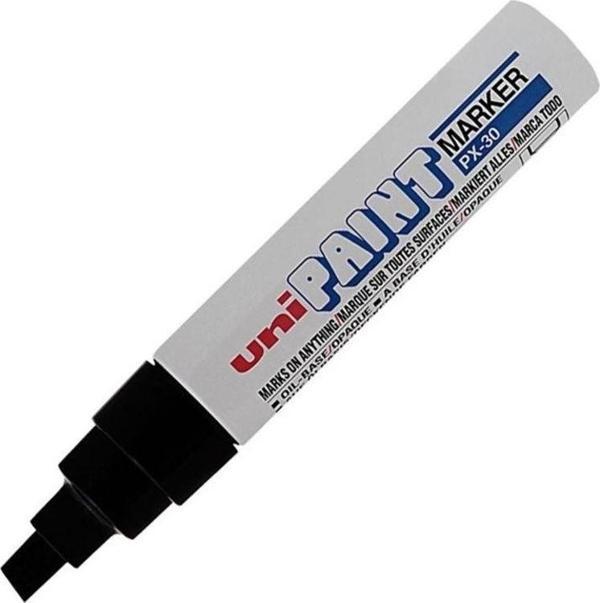 Uni PX-30 Paint Marker 4.0-8.5mm Kesik Uç Boyama Markörü Siyah - Image 1