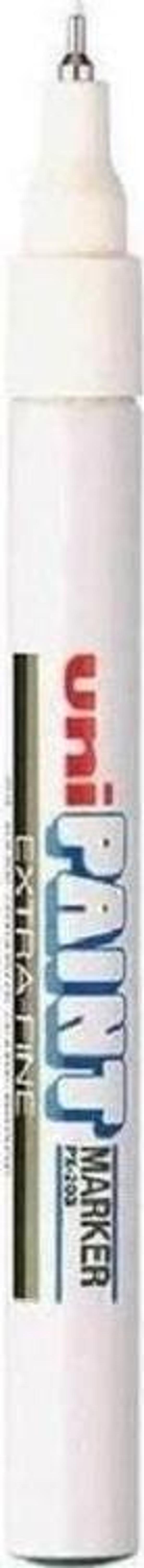 Uni PX-203 Paint Marker Extra Fine 0.8mm Boyama Markörü Beyaz - Image 1