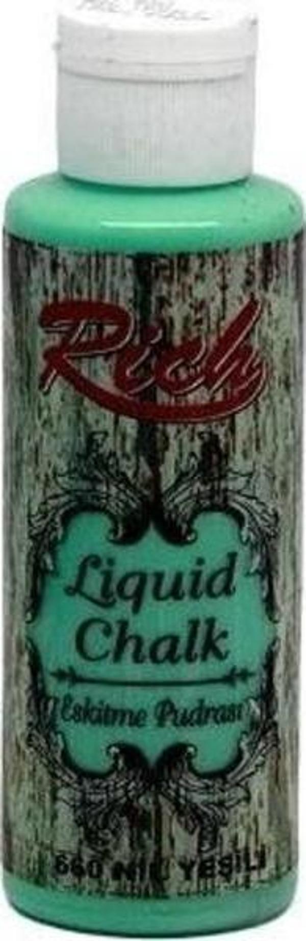 Rich Liquid Chalk Eskitme Pudrası 120 cc. 660 NİL YEŞİLİ - Image 1