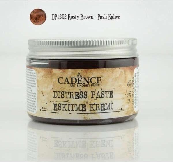 Cadence Distress Paste Eskitme Kremi 150 ml. 1302 PASLI KAHVE - Image 1