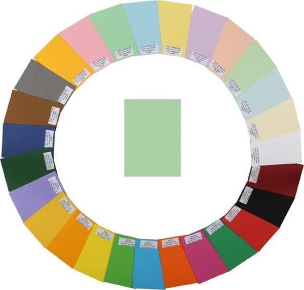 Alex Schoeller Kolej Fon Kartonu 160 gr. A4 100'lü Paket A. Yeşil - Image 1