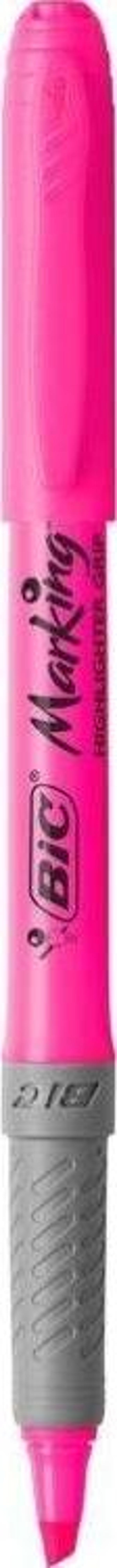 Bic Marking Highlighter Grip Fosforlu Kalem Pembe - Image 1