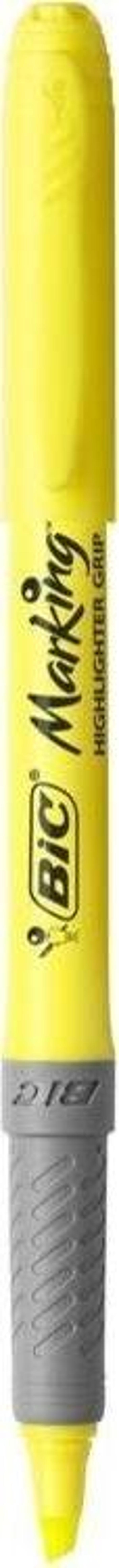 Bic Marking Highlighter Grip Fosforlu Kalem Sarı - Image 1