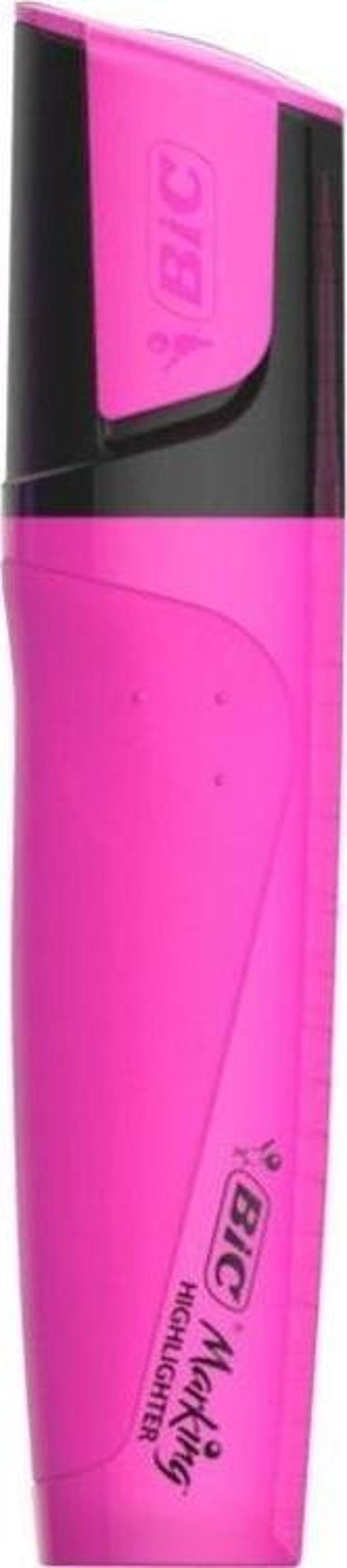 Bic Marking Highlighter Flat Fosforlu Kalem Pembe - Image 1