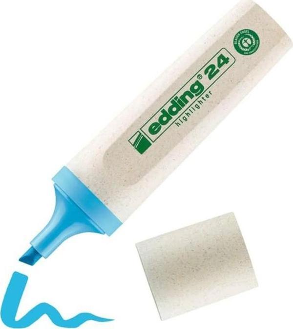 Edding 24 Ecoline Fosforlu İşaretleme Kalemi Mavi - Image 1