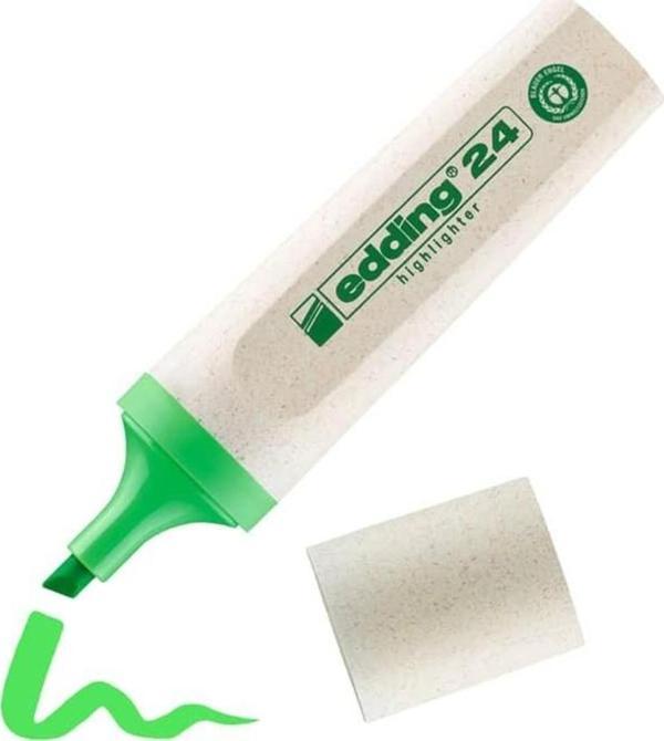 Edding 24 Ecoline Fosforlu İşaretleme Kalemi Yeşil - Image 1