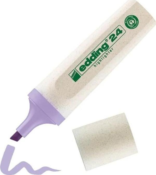 Edding 24 Ecoline Fosforlu İşaretleme Kalemi Pastel Mor - Image 1