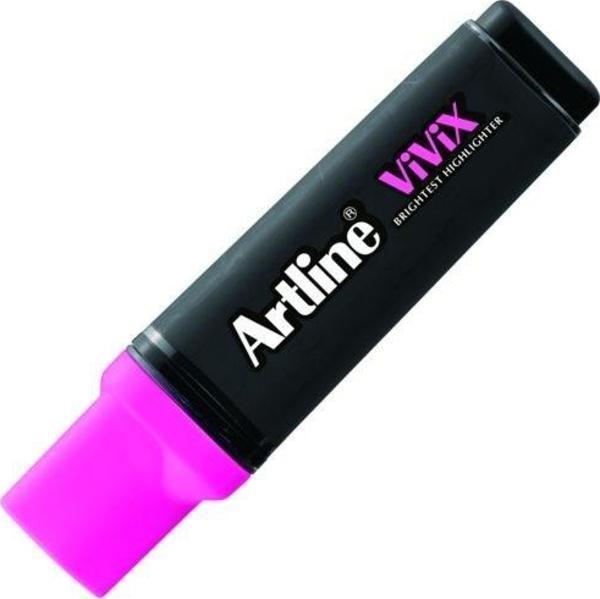 Artline Vivix Parlak Mürekkepli Fosforlu Kalem 2-5 mm FOSFORLU PEMBE - Image 1