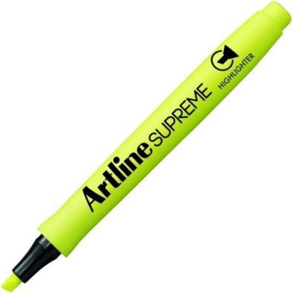 Artline Supreme Highlighter Fosforlu İşaretleme Kalemi SARI - Image 1