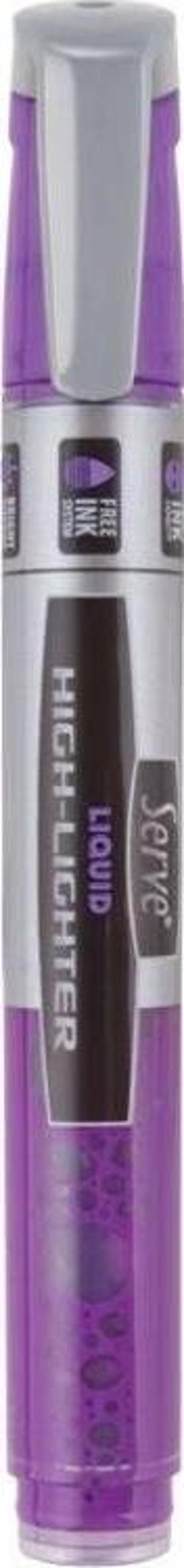 Serve Liquid Highlighter Sıvı Mürekkepli Fosforlu Kalem MOR - Image 1