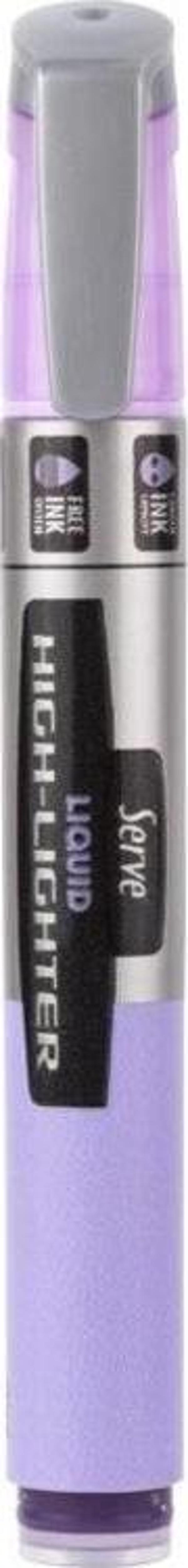 Serve Liquid Highlighter Sıvı Mürekkepli Fosforlu Kalem PASTEL LAVANTA - Image 1