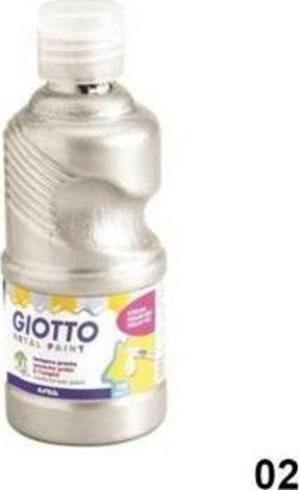 Giotto Metal Paint Metalik Boya 250 ml. GÜMÜŞ - Image 1