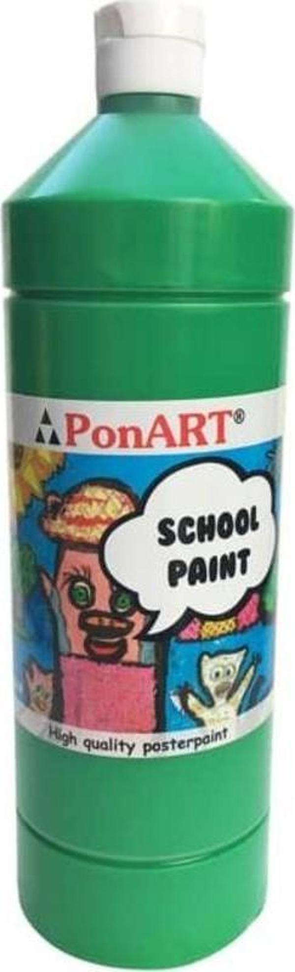 Ponart School Paint Çok Amaçlı Okul Boyası Orta Yeşil 250 ml - Image 1