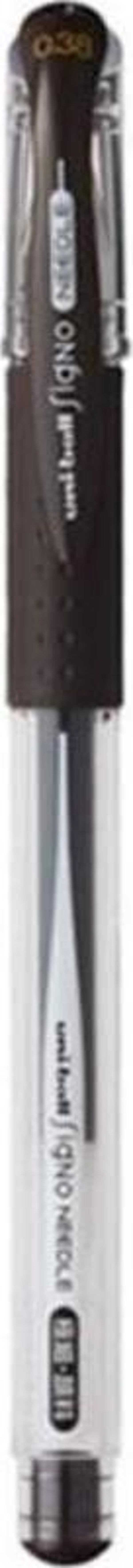 Uni-ball Signo Needle 0.38 İğne Uçlu Jel Kalem Kahve Siyah - Image 1