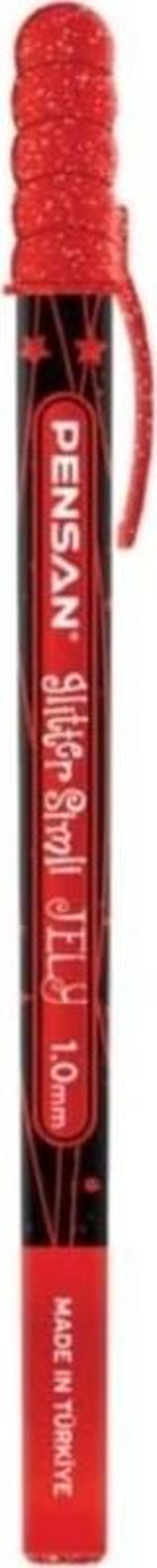 Pensan Jely Glitter Simli Kalem 1 mm Kırmızı - Image 1
