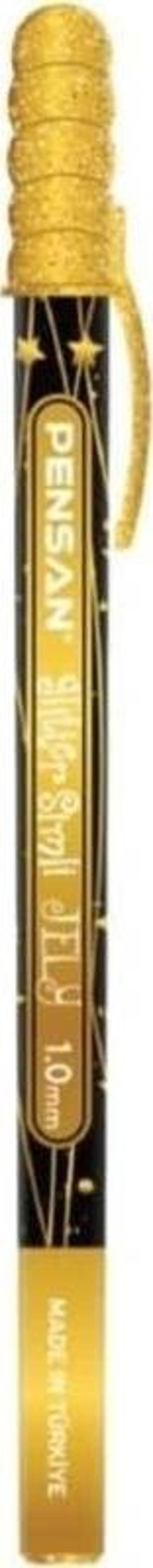 Pensan Jely Glitter Simli Kalem 1 mm Altın - Image 1
