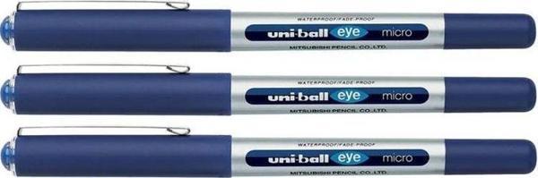Uni-ball Eye Micro 0.5 Roller Kalem 3'lü Mavi - Image 1