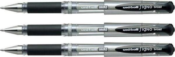 Uni-ball Signo Broad 1.0 İmza Kalemi 3'lü Siyah - Image 1