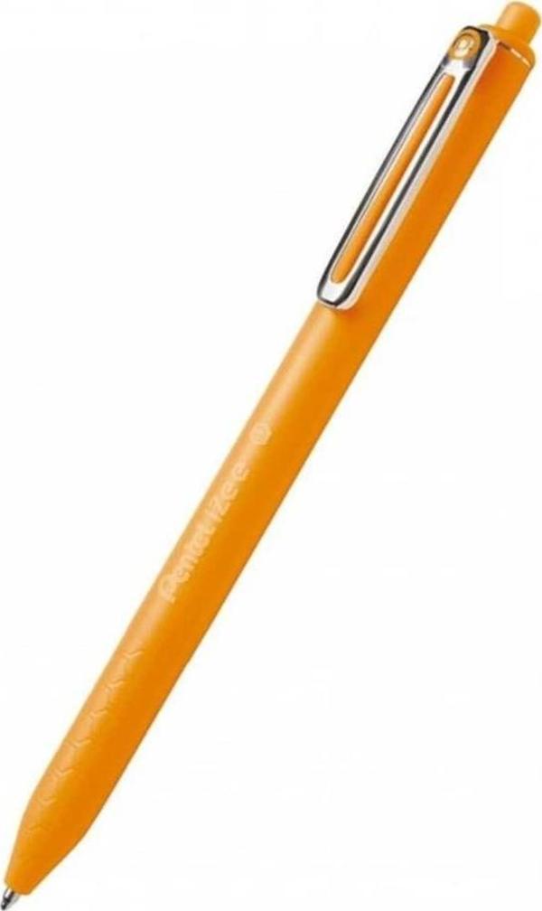 Pentel iZee Yağ Bazlı Mekanizmalı Roller Kalem 0.7 mm Turuncu BX467-F - Image 1