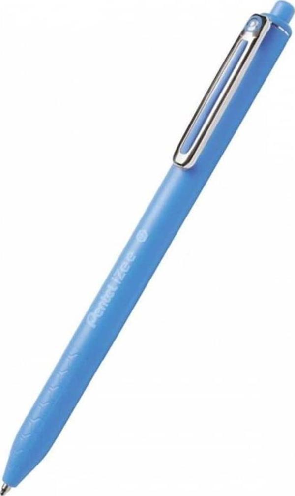 Pentel iZee Yağ Bazlı Mekanizmalı Roller Kalem 0.7 mm Açık Mavi BX467-S - Image 1