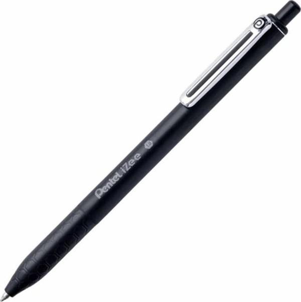 Pentel iZee Yağ Bazlı Mekanizmalı Roller Kalem 1.0 mm Siyah BX470-A - Image 1