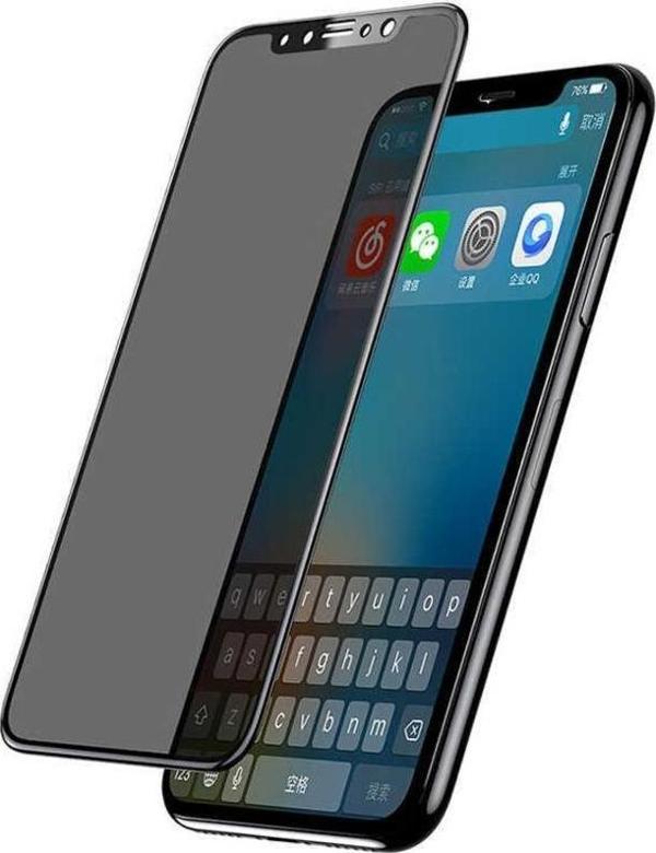 Apple iPhone 12 Pro Max Davin 5D Privacy Cam Ekran Koruyucu - Image 1