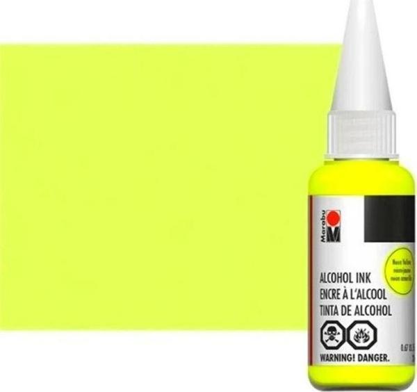 Marabu Alcohol Ink 20 ml Neon Yellow - Image 1