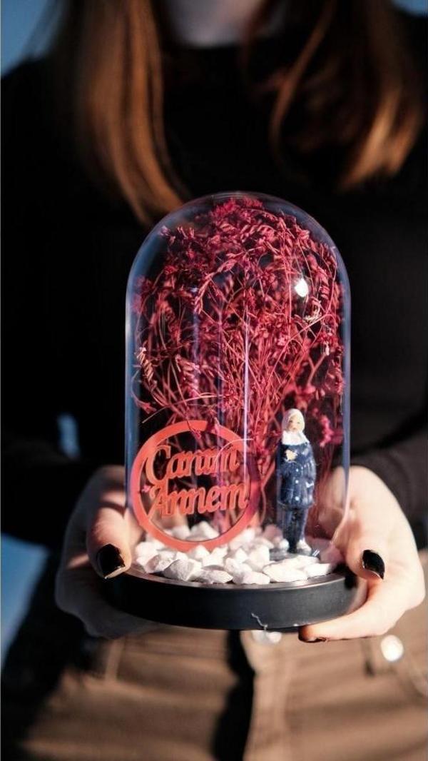 Teraryum Fanus Canım Annem Yazılı Tesettürlü Anne Temalı Hediye - Image 1