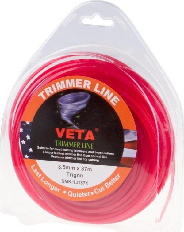 Veta 131874 Misina 3.5mm 37 Metre 3 Köşe Kırmızı - Image 1
