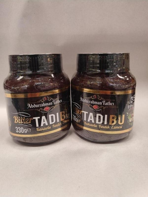 Abdurrahman Tatlıcı Abdurrahman Tatlici Tadibu 330 gr Bitter Kakaolu Fındık Ezmesi 2 Adet - Image 1