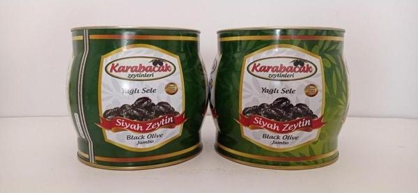 Karabacak Zeytin Siyah Zeytin Jumbo Boy 2 Kğ Teneke JUMBO XS (2 adet) - Image 1