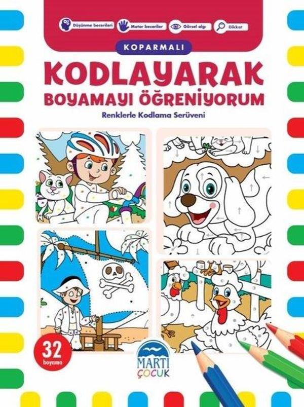 Kodlayarak Boyamayı Öğreniyorum 2 - Kopartmalı - Martı Yayınları Yayınevi - Image 1