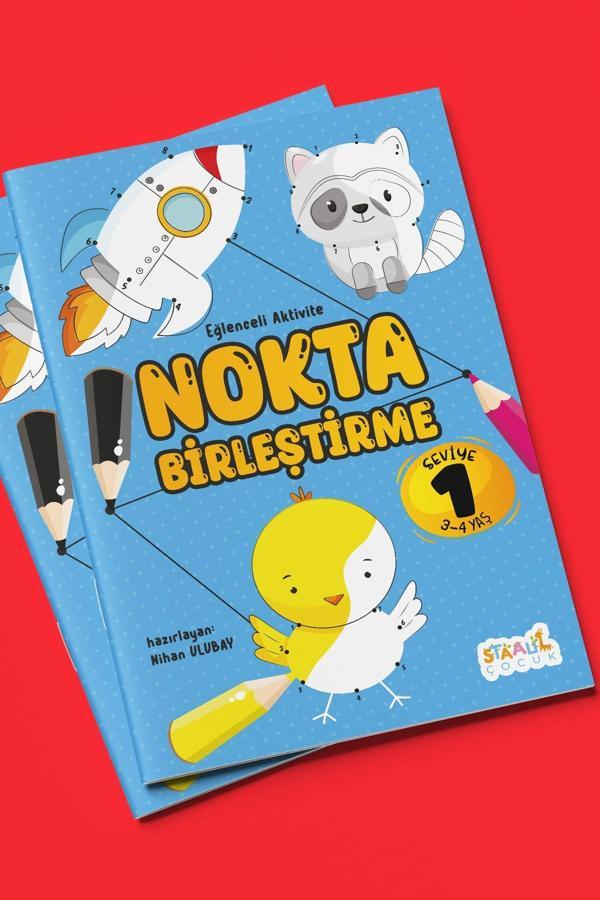 Eğlenceli Aktivite Nokta Birleştirme - Çocuklar Için Boyama Ve Aktivite Kitabı - Seviye 1 - Image 1