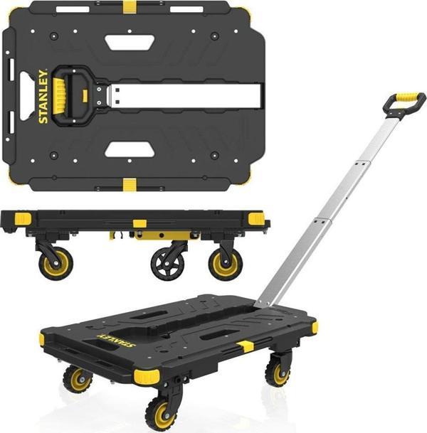 STANLEY PC532 137kg 62x45cm Dört Tekerli Çekme Kollu Yük ve Paket Taşıma Arabası - Image 1