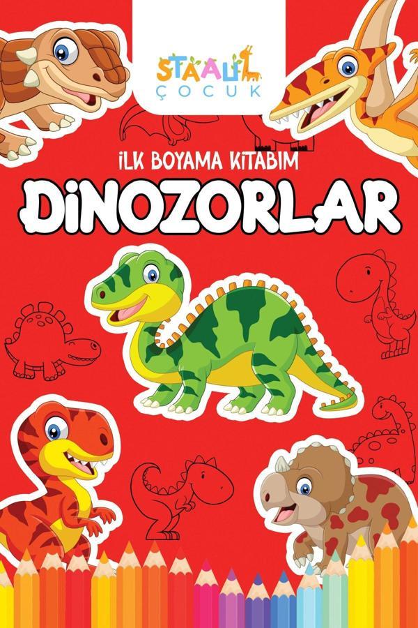 İlk Boyama Kitabım - Dinozorlar (BÜYÜK RESİMLİ BOYAMA KİTABI) - Image 1