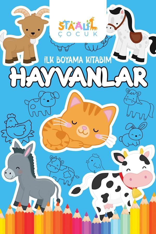 İlk Boyama Kitabım - Hayvanlar (BÜYÜK RESİMLİ BOYAMA KİTABI) - Image 1