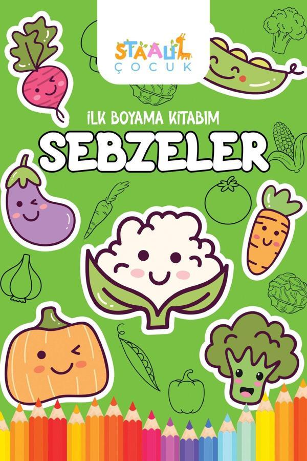 İlk Boyama Kitabım - Sebzeler (BÜYÜK RESİ?MLİ? BOYAMA Kİ?TABİ) - Image 1