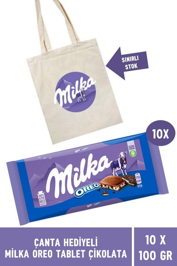 Çanta Hediyeli Milka Oreo Tablet Çikolata 100 gr - 10 Adet - Image 1