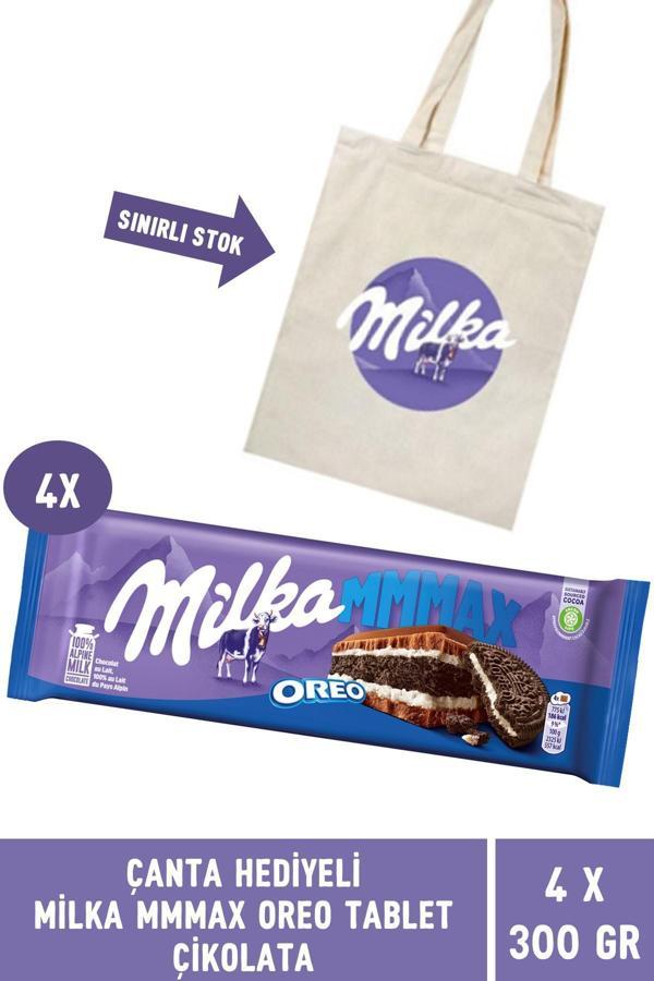 Çanta Hediyeli Milka Oreo Tablet Çikolata 300 gr MMMAX - 4 Adet - Image 1