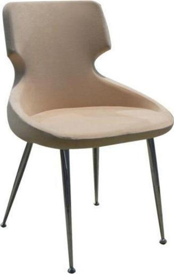 Sandalye 13723 Milenyum Model Metal çelik nikelaj Dökme sünger babyface kumaş - Image 1