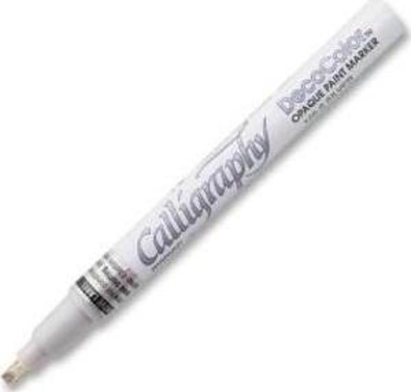 Marvy Decocolor Calligraphy Gümüş Yaldız Kaligrafi Kalemi 2 mm - Image 1