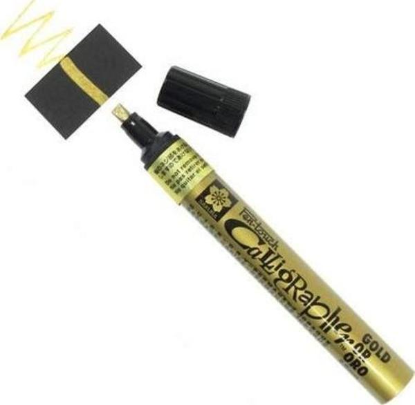Sakura Pen-Touch Calligrapher Altın Yaldız Kaligrafi Kalemi 5 mm - Image 1