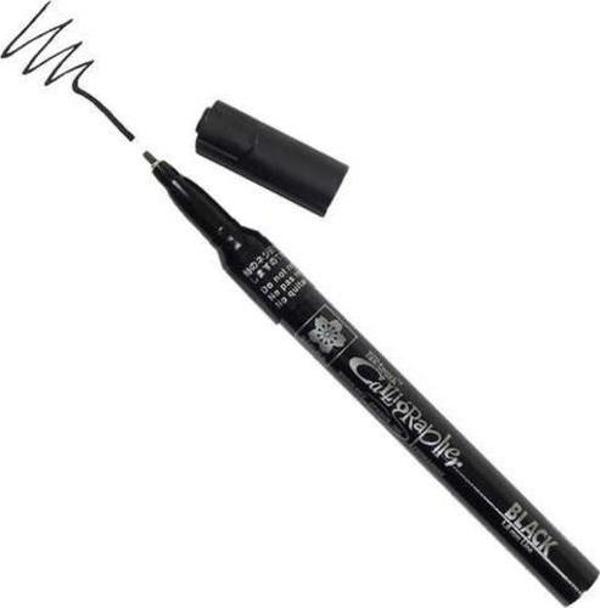 Sakura Pen-Touch Calligrapher Siyah Kaligrafi Kalemi 1.8 mm - Image 1