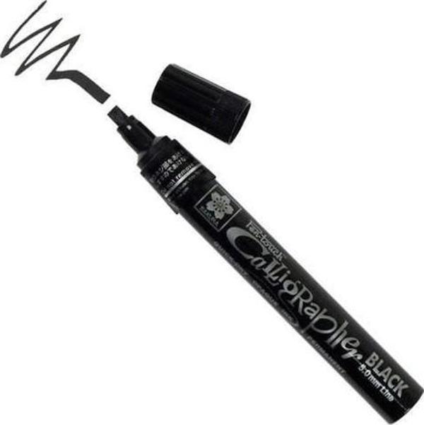 Sakura Pen-Touch Calligrapher Siyah Kaligrafi Kalemi 5 mm - Image 1