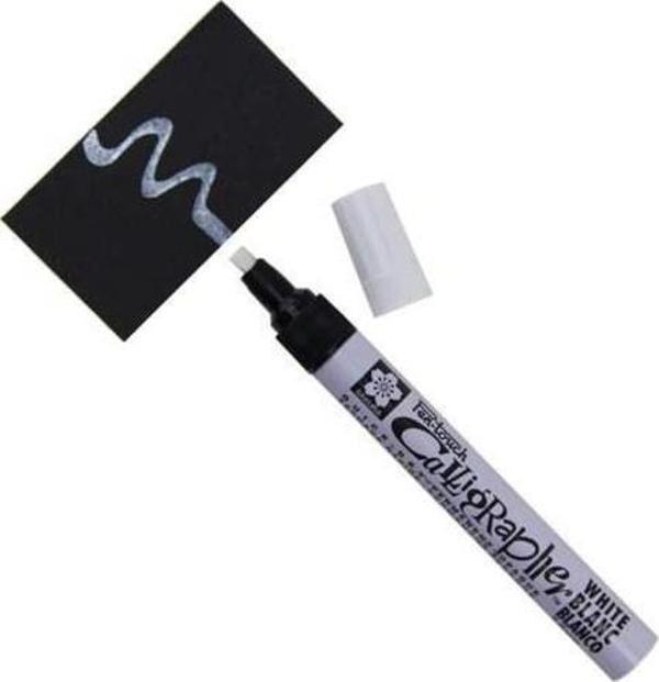 Sakura Pen-Touch Calligrapher Beyaz Kaligrafi Kalemi 5 mm - Image 1