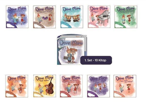 Dore Mimi - Müzikle Değerler Eğitimi Set 1 - 10 Kitap Takım - Hiç Yayınları - Image 1