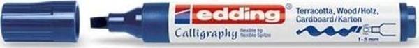 Edding 1455 Esnek Uçlu Kaligrafi Kalemi 5 mm Çelik Mavisi - Image 1