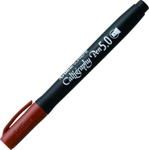 Artline Supreme Kaligrafi Kalemi 5.0 mm Sepia (Kahverengi) - Image 1